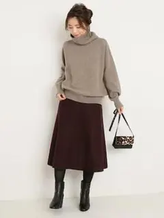 スピックアンドスパン　カシミヤウールタートルプルオーバー3