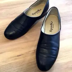 良品　Haruta Spock ハルタ スポックシューズ レザー 25.5 黒