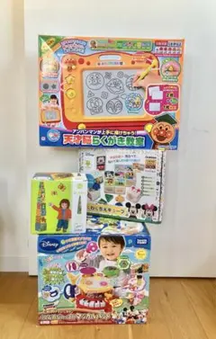 アンパンマン　ディズニー　おもちゃ　4点セット