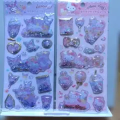ハローキティ ☆くろみ ☆キラキラカプセルシールセット