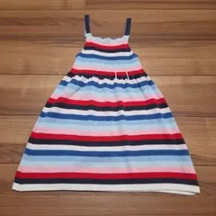 BENETTON 120 ワンピース　サマーニット　カラフル　キャミのサムネイル