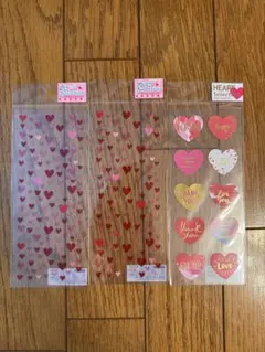 ハートデザイン　シール　3枚セット