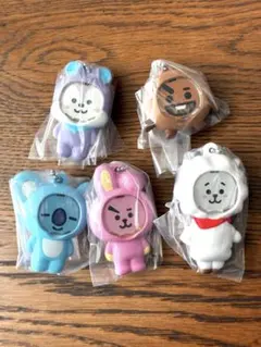 BT21 フォトフレームマスコット COOKY 他5点セット