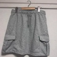 SHEIN スウェットミニスカート　グレー　XL