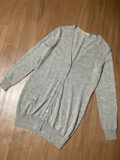 【美品】UNIQLO エクストラファインメリノVネックカーディガン　XL