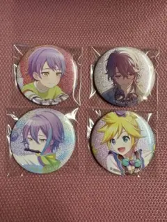 プロセカ　グリッター缶バッジ　類、レンセット