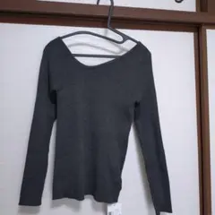 新品未使用　fifth　イレギュラーネック リブニット　Mサイズ