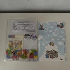 JAL ディズニーレターセット・マスキングテープ　飛行機アメニティセット