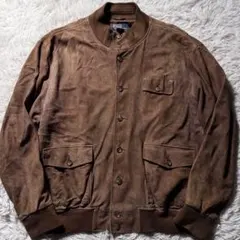 ト*ん様 希少✨ポロバイラルフローレン　ジャケット　スウェード　レザー　キャメル