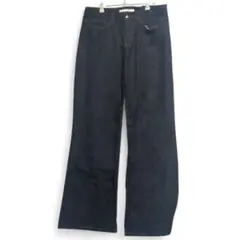 特大尺碼 直筒牛仔褲 男女同款 深藍色 F