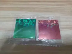 ビックリマンシール　ヘラクライストホロ赤、緑セット