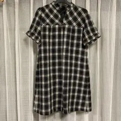 無印良品　黒系　ロングチュニック