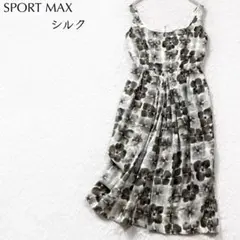 極美品 マックスマーラ ロングワンピース 花柄 ボタニカル