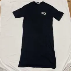 ⚠️最終値下げ　ワンピース　半袖　Tシャツ　ロゴTシャツ　バックプリント　ブラック