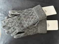 ⭐︎新品未使用品⭐︎HERMES トリマイヨン　カシミヤ手袋 グレー　M