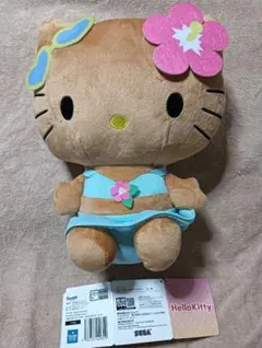 【ハローキティ】Ｌぬいぐるみ　日焼けギャルVer.　タグ付き