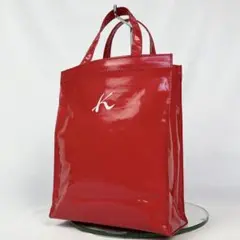 Kitamura Enamel Mini Tote Bag Red