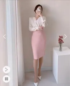 タイトスカート　膝丈スカート