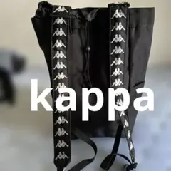 Kappa ブラックバックパック ロゴ入り