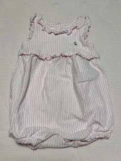 美品　ラルフローレン　ロンパース　ストライプ　ピンク　9M 75cm