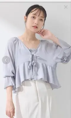 キャンディースリーブブラウス+インナー
