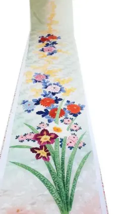 解き着物振袖ハギレ　袖1枚　194㎝