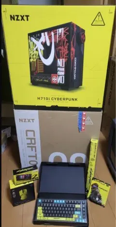 サイバーパンク2077仕様のNZXT製ケース。付属品付きで世界限定1000台。 サイバーパンク2077仕様のNZXT製ケース。付属品付きで世界限定1000台