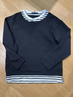 カットソー 長袖 メンズ ユニオンステーション Lサイズ 春服 秋服 ブラックのサムネイル