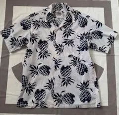 SUN SURF コットンハワイアンシャツDUKESPINEAPPLE 白アロハのサムネイル