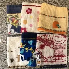 【PEANUTS】他 タオルハンカチセット まとめ売り６枚￼