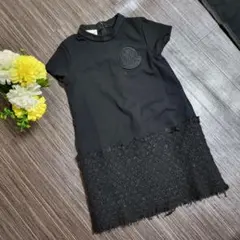 モンクレール　かわいい　ツイード　ワッペン　ドレス　ワンピース　結婚式　パーティ
