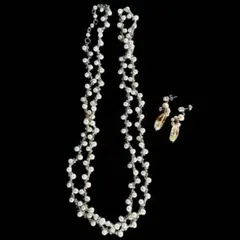 ヴァンドーム ブティック パールビーズネックレス ピアス