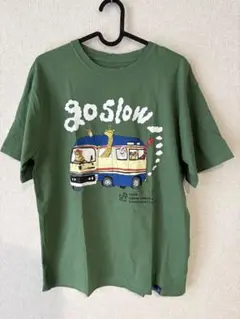 イラスト付きグリーンTシャツ Mのサムネイル