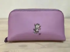 COACH ピンクポーチ BASE MAN刺繍