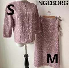 INGEBORG インゲボルグ ピンク　白うさぎ　兎　セットアップ　S M