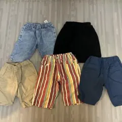 UNIQLO 120サイズ ハーフパンツ 5点セット ◎全てウエストゴム