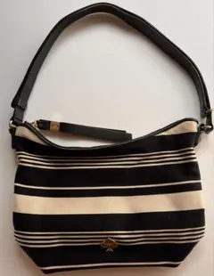 ★週末限定 Kate Spade ボーダー ショルダーバッグ ネイビー