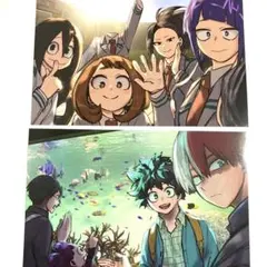 ヒロアカ 緑谷出久 轟焦凍 ポストカード 僕のヒーローアカデミア