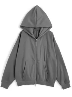 GRL オーバーサイズスウェットパーカー ru1319 チャコール