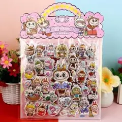 3D立体シール 2枚　LABUBUラブブ シール ステッカー