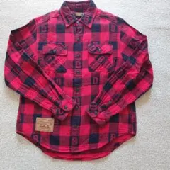 DOUBLE.B チェック柄長袖シャツ S