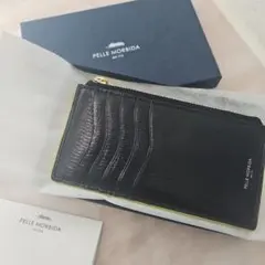 【大人気❣️】PELLE MORBIDA ブラックスマートウォレット❣️