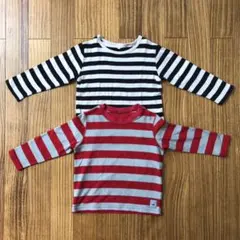 ユニクロ×アンダーカバー他 110 長袖ボーダー 2点まとめ