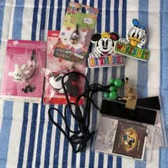 ミッキーマウス　パスケース、ディズニーランド&シーパスケース入れ、モバイルセット