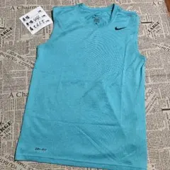 ナイキ NIKE ノースリーブ シャツ S ブルー 水色 トレーニングウェア