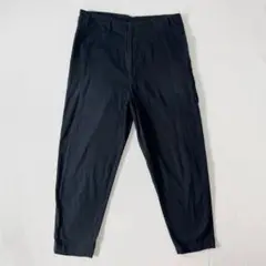 DULCAMARA ドゥルカマラ コットン よそいき テーパードパンツ ネイビー