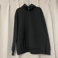 tk. ハイネック ブラック トレーナー