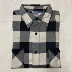 00s Columbia TITANIUMシリーズ ネルシャツ 黒白 ブロック
