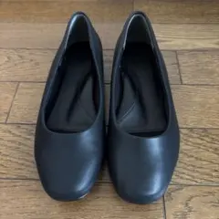 【5月中お値下げ】ウエッジパンプス2.5(23cm) ローヒール黒