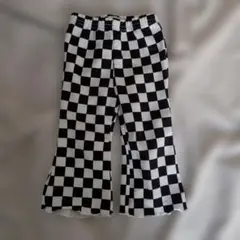 SHEIN チェッカーフラッグ柄 パンツ 9-12M